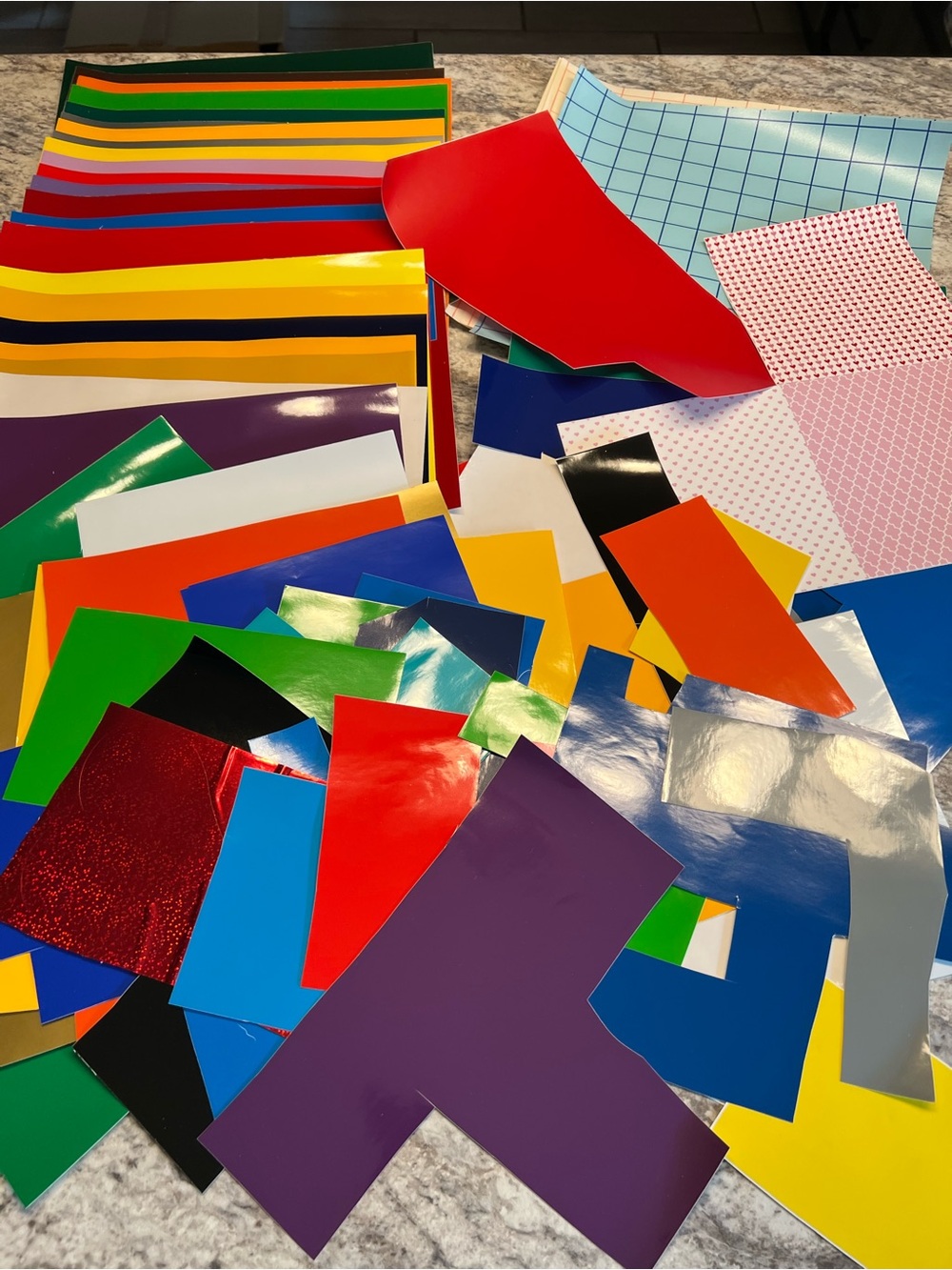 Craft Vinyl Sheets Multi-Color Assortment